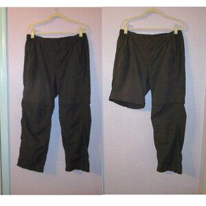 The NORTH FACE Mens CONVERTIBLE Pants Size L DWR Adjustable HIKING Work OUTDOOR